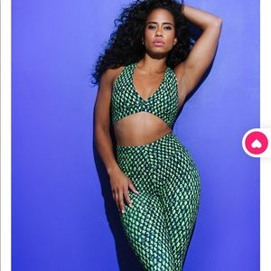 NWT Booty by Brabants 3D Original Leggings in Neon Snake